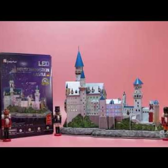 CubicFun 3D Пъзел с LED светлини NEUSCHWANSTEIN CASTLE L174h