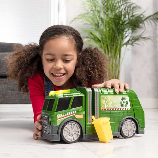 HTI TEAMSTERZ MIGHTY MACHINES Камион за Боклук Звук и Светлина