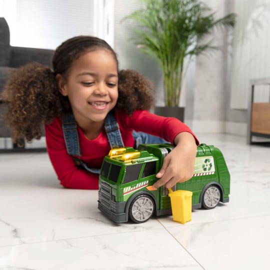 HTI TEAMSTERZ MIGHTY MACHINES Камион за Боклук Звук и Светлина
