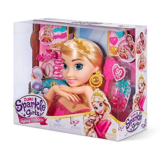 Sparkle Girlz Модел за прически и маникюр Styling Princess 52ч.