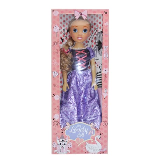 MY LOVELY DOLL Кукла с лилава рокля 80см.