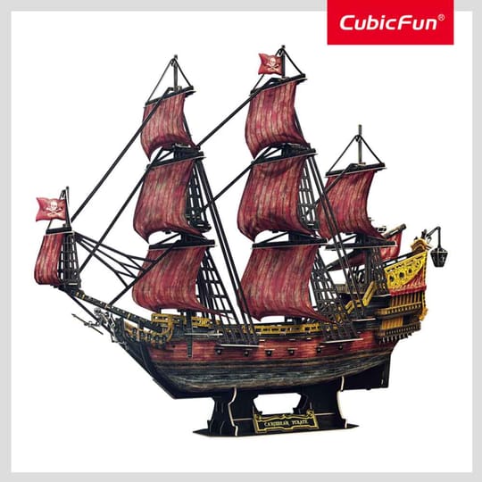 CubicFun Пъзел 3D Кораб Queen Anne's Anniversary Edition 391ч.