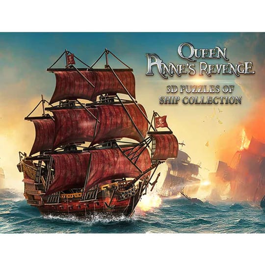 CubicFun Пъзел 3D Кораб Queen Anne's Anniversary Edition 391ч.