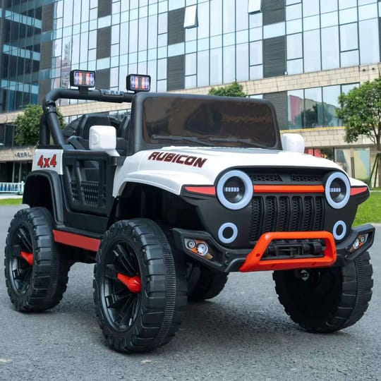 OCIE Джип акумулаторен 12V HEAT SUPER с родителски контрол Бял