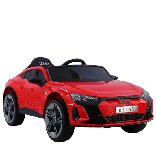 Kола Акумулаторна 12V AUDI RS ETRON GT с кожена седалка и родителски контрол Червена
