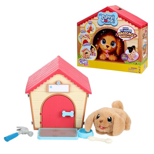 MOOSE Little Live Pets Магическa къщичка с кученце My Puppy's Home