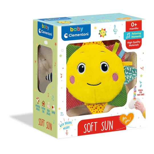 CLEMENTONI BABY Плюшено музикалко слънце