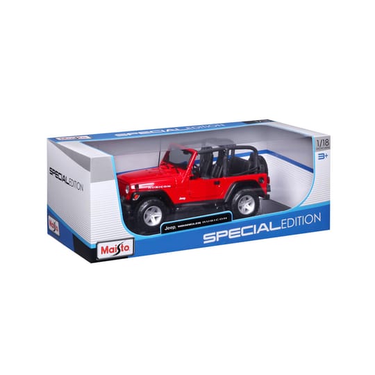 MAISTO SP EDITION Кола Jeep Wrangler Rubicon 1:18 червена