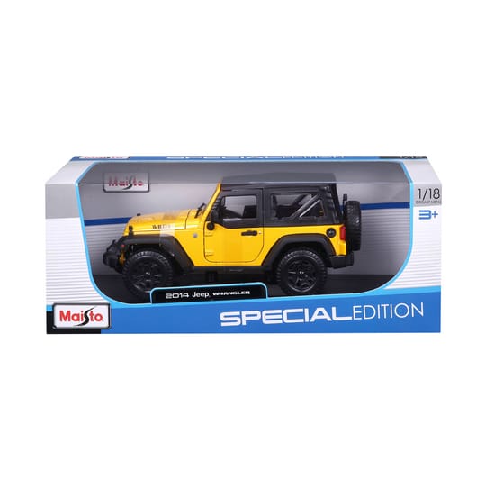 MAISTO SP EDITION Кола 2014 Jeep Wrangler 1:18 жълта
