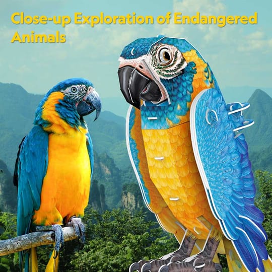 CubicFun Пъзел 3D National Geographic Синьогърлена ара 94ч.
