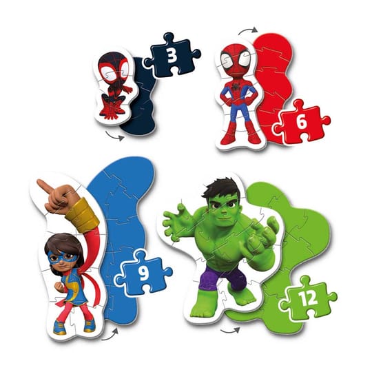 CLEMENTONI 3-6-9-12ч. Пъзел My First Puzzle Spidey and His Amazing Friends
