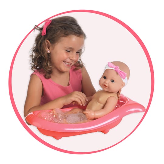 LT Кукла Le Bebe 40 см. с халат и вана 40 см.