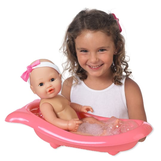 LT Кукла Le Bebe 40 см. с халат и вана 40 см.