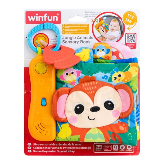 WINFUN Музикална книжка с животни Sensory