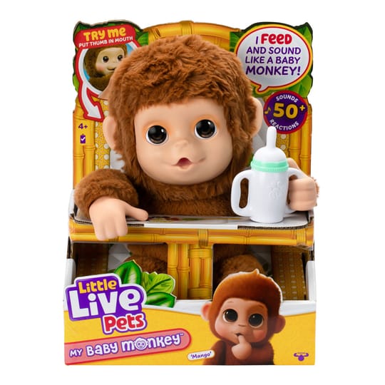 MOOSE Little Live Pets Интерактивно бебе маймуна Mango