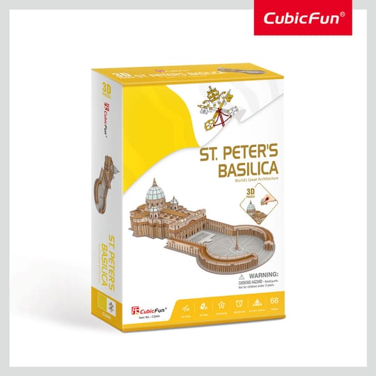 CubicFun 3D пъзел St. Peter’s Basilica 68ч.