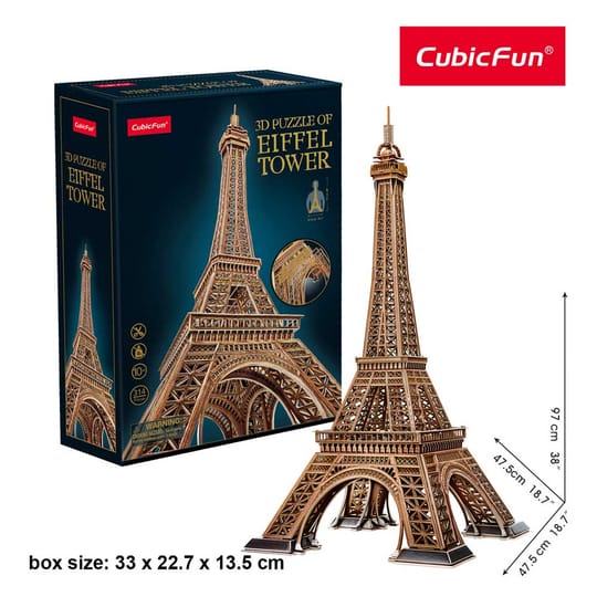 CubicFun Пъзел 3D Eiffel Tower 314ч.