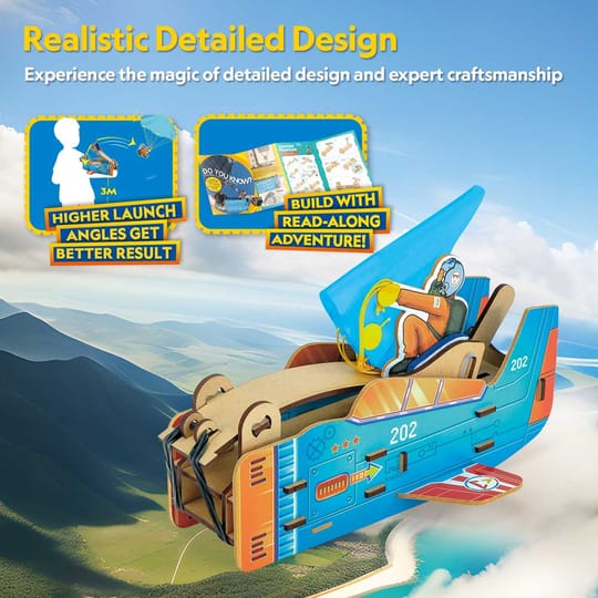 CubicFun 3D пъзел National Geographic STEM Парашут с изстрелвачка