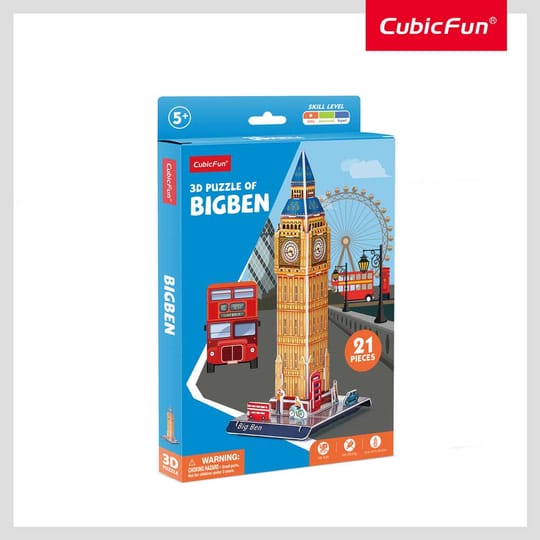 CubicFun Пъзел 3D Big Ben 21ч.