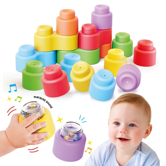 QUERCETTI Конструктор Momy Soft Happy Sound 18ч.