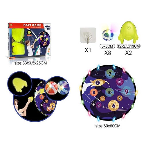 N-TOYS Игра Дартс със Светещи Топки