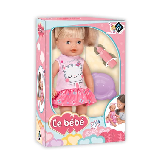 LT Пишкаща кукла с коса LE PETIT BEBE
