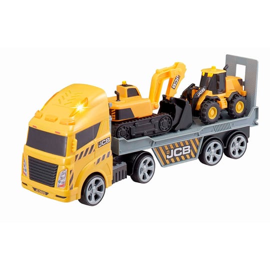 HTI TEAMSTERZ JCB Камион с багер и фадрома със звук и светлина
