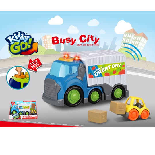 Kiddy Go Карго камион B/O със светлини и звуци 19.5 см.