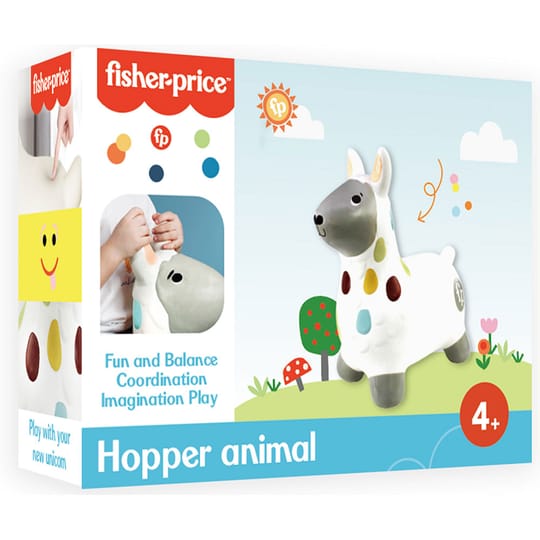 Fisher-Price® Лама за скачане Хоп Хоп с ръчна помпа