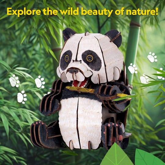 CubicFun Пъзел 3D Wild Animals Панда 55ч.