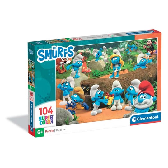 CLEMENTONI 104ч. Пъзел Smurfs