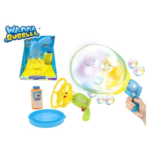 WANNA BUBBLES Бластер с въртележка за сапунени балони