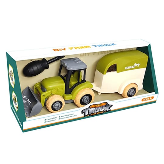 Трактор за сглобяване с Ремарке и Кон Farm Truck