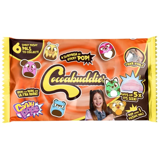 CANDYPOPS Плюшен приятел изненада Cocoabuddies