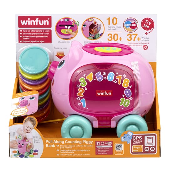 WINFUN Прасенце Касичка за Дърпане