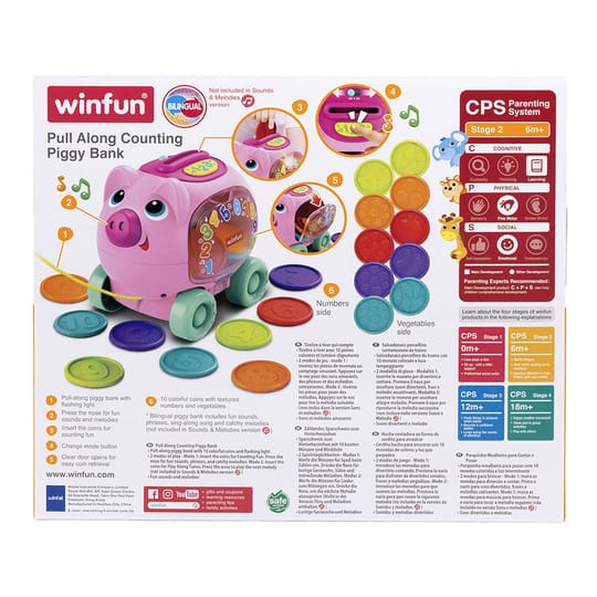 WINFUN Прасенце Касичка за Дърпане