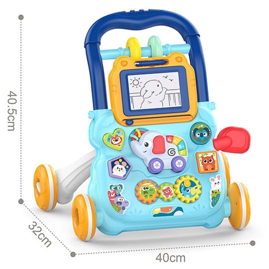 Huanger Музикална проходилка Happy Toddlers синя