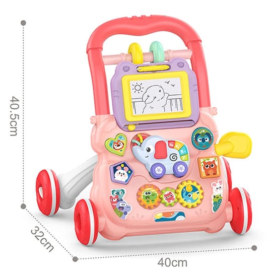 Huanger Музикална проходилка Happy Toddlers розова