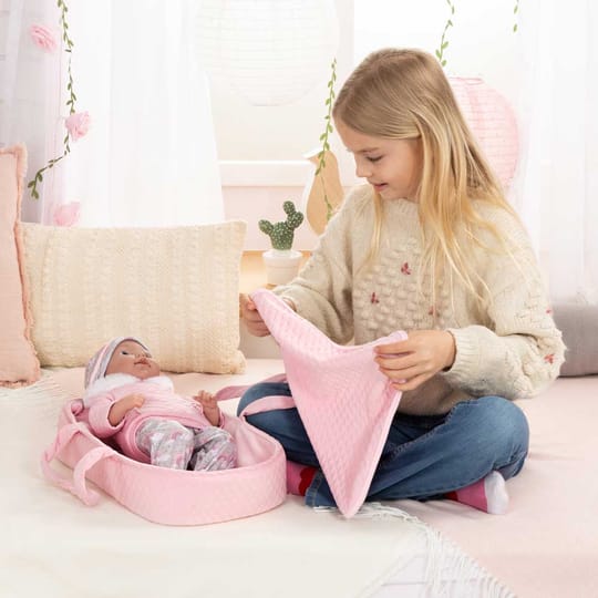 BAYER Кукла Бебе Reborn 38см. с Кош