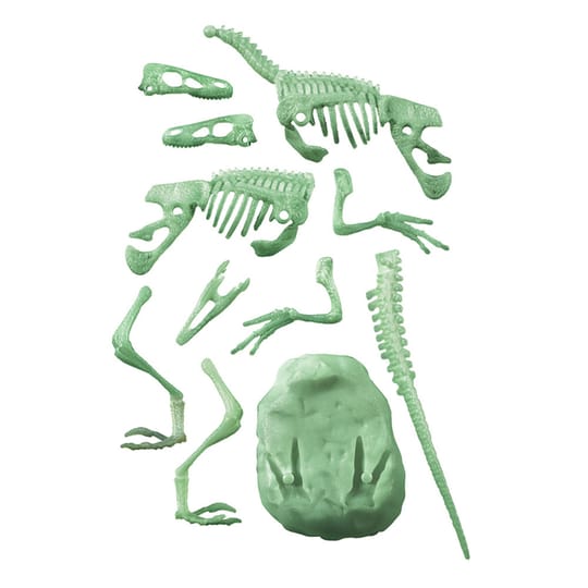 CLEMENTONI ARHEO FUN Разкрий Скелет Динозавър Velociraptor Glow in The Dark