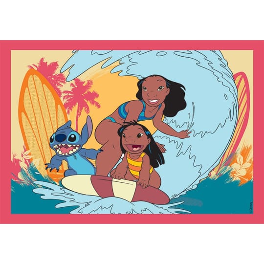 CLEMENTONI 4 в 1 Пъзел Disney Stitch