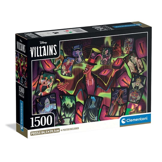 CLEMENTONI 1500ч. Пъзел Disney Villains