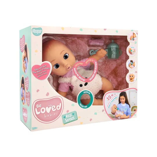 IMC Кукла Бебе Be Loved Harper Дишаща