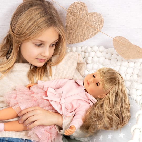Bayer Кукла Мария 46см.Пее и Говори с Розово Сако