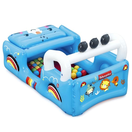 BESTWAY FISHER PRICE Надуваема кола с топки Smilin' Safari
