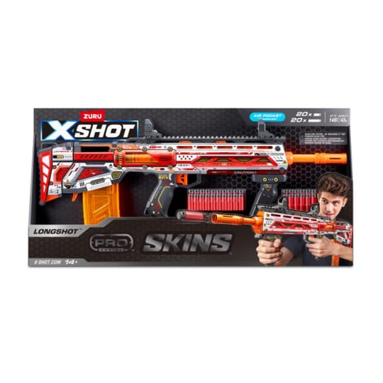 X Shot PRO SKINS Бластер с меки стрели Longshot