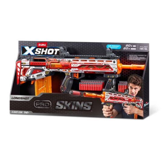 X Shot PRO SKINS Бластер с меки стрели Longshot