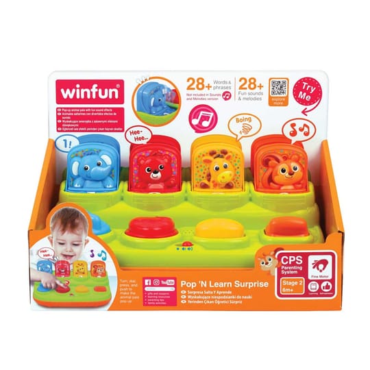 WINFUN Изскачащи Животни Pop'N Learn
