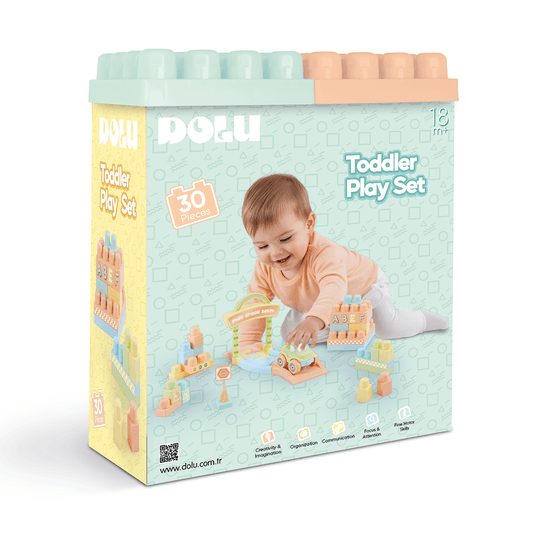 DOLU Конструктор Toodler Play Set 30ч.