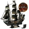 CubicFun Пъзел 3D Queen Anne's Revenge 293ч. с LED светлини